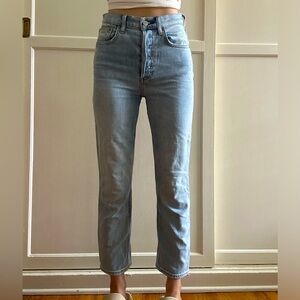 Aritzia Size 25 Denim Forum Arlo High Rise Jeans 26” inseam (crop length)